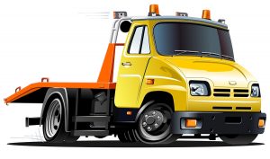 KY Tow Truck Insurance - Yellow flatbed tow truck